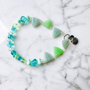 Sea Glass Ocean Shell Bracelet